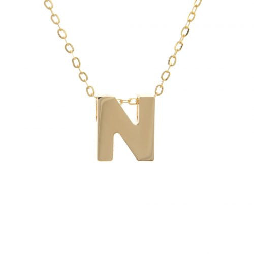 Chunky 8mm Initial Necklace