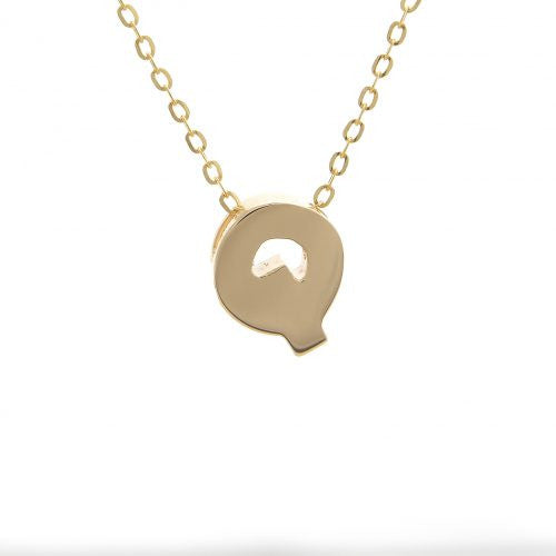 Chunky 8mm Initial Necklace