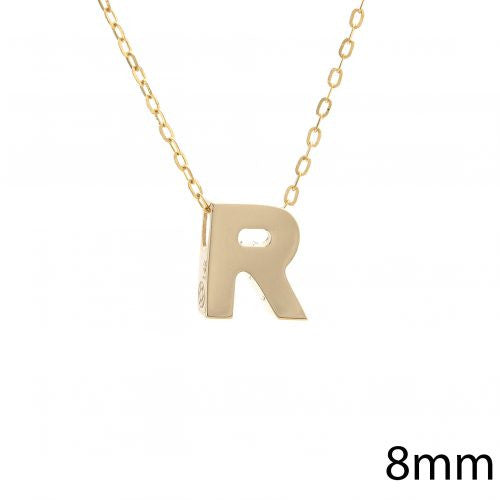 Chunky 8mm Initial Necklace