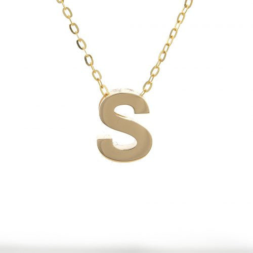 Chunky 8mm Initial Necklace
